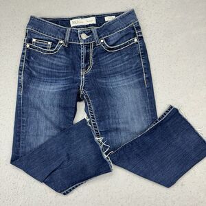BKE Payton Jeans Womens 26R‎ Blue Medium Wash Straight Leg Mid Rise Cut At 20"